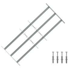 Nastavljiva okenska rešetka s 3 prečkami 700-1050 mm